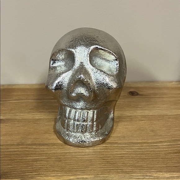 Other - Silver Lustrous Skull Decor